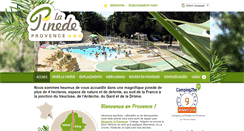 Desktop Screenshot of camping-pinede-provence.com